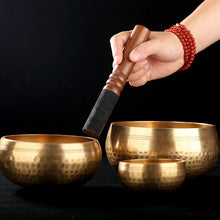 Load image into Gallery viewer, Nepal Handmade Tibet Meditation Sound Bowl