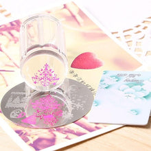 Load image into Gallery viewer, French Manicure Jelly Nail Stamping Art (assorted colors 2.8cm)