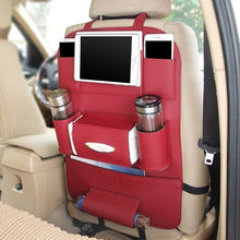 Load image into Gallery viewer, Multi-Use Leather Back Seat Storage Organizer