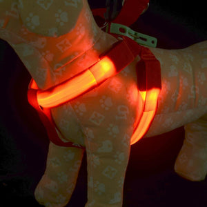 Night Pet Safety LED Dog Harness