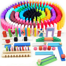 Load image into Gallery viewer, 120 Pcs/set Wooden Domino Montessori Educational Blocks